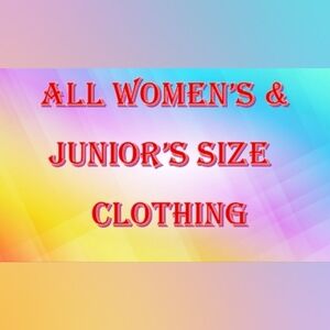 𝗪𝗢𝗠𝗘𝗡'𝗦 & 𝗝𝘂𝗻𝗶𝗼𝗿'𝘀 𝗖𝗟𝗢𝗧𝗛𝗜𝗡𝗚